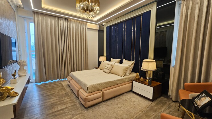 Bedroom, urban-the-zirk 3 Bedroom 1750 Sq.Ft. Apartment In Nabha Zirakpur 8119385