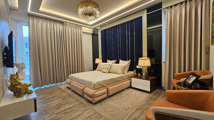 Bedroom, urban-the-zirk 3 Bedroom 1750 Sq.Ft. Apartment In Nabha Zirakpur 8119385