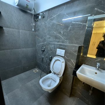 Bathroom in 3 BHK Apartment at MICL Aaradhya Nine, Naidu Colony – for Rent