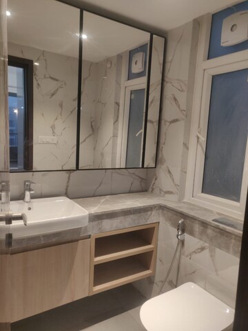 Bathroom in 4 BHK Builder Floor at DLF Garden City Independent Floors, Sector 92 – for Rent