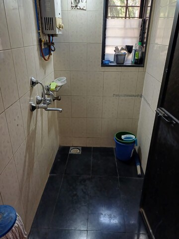 Bathroom in 1 BHK Apartment at Bhoomi Classic, Malad West – for Rent
