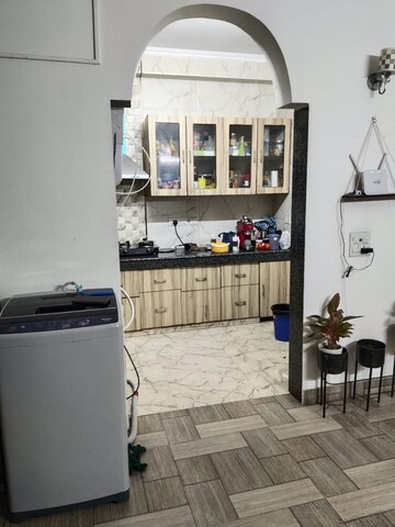 Kitchen in 1 BHK Builder Floor at Malviya Nagar – for Rent