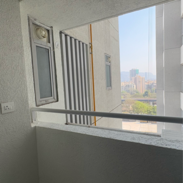 Balcony in 2 BHK Apartment at Piramal Vaikunth Cluster 2, Ashok Nagar – for Rent