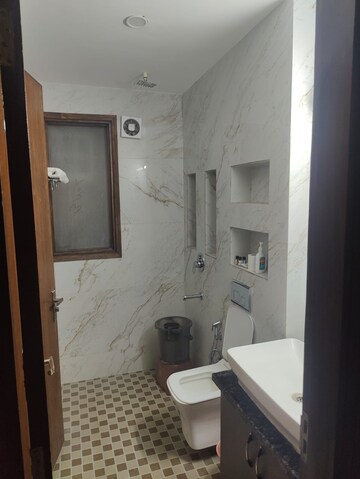 Bathroom in 3 BHK Builder Floor at Saket – for Rent