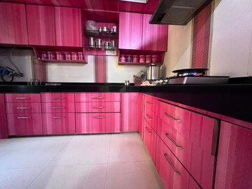 Kitchen in 3 BHK Apartment at Vasant Smruti Apartment, Kandivali East – for Rent