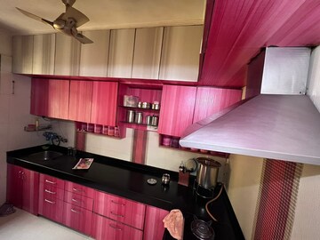 Kitchen in 3 BHK Apartment at Vasant Smruti Apartment, Kandivali East – for Rent