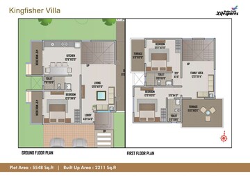 Floor Plan in 3 BHK Villa at Karanjoti – for Sale