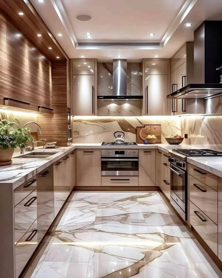 Kitchen, mahavir enclave 1 3 Bedroom 1000 Sq.Ft. Builder Floor In Mahavir Enclave 1 Delhi 8120135