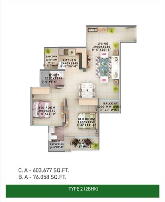 2 BHK Apartment For Resale in Signature Orchard Avenue 2 Sector 93 Gurgaon  8120237