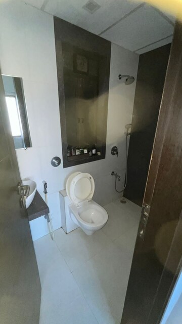 Bathroom in 1 BHK Apartment at Lalani Velentine Apartment 1 Wing D, Malad East – for Rent