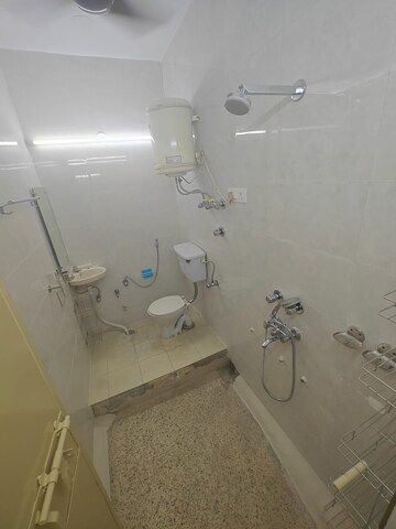 Bathroom in 3 BHK Builder Floor at Lajpat Nagar – for Rent