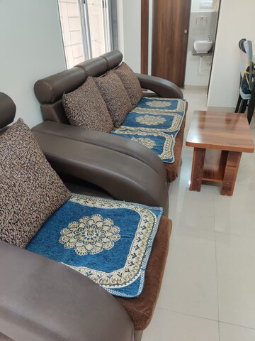 Living Room in 1 BHK Apartment at Divine Palm Springs, Wakad – for Rent