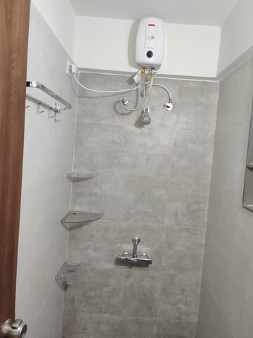 Bathroom in 1 BHK Apartment at Divine Palm Springs, Wakad – for Rent