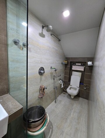 Bathroom in 2 BHK Apartment at Thane West – for Rent
