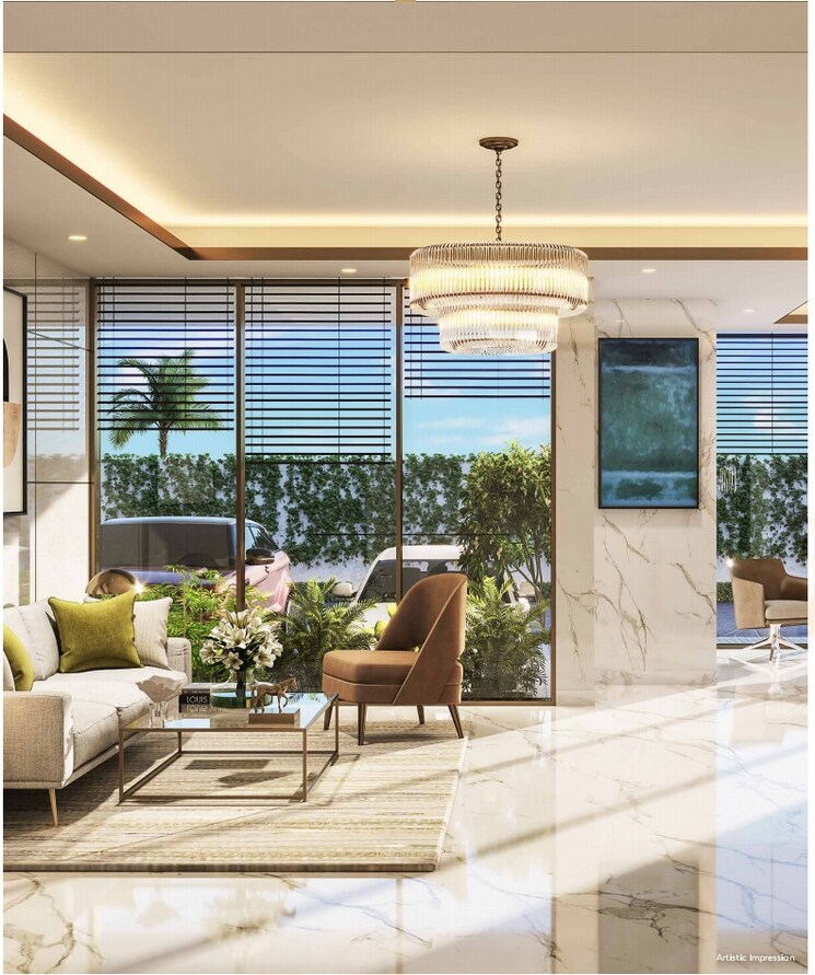 Living Room, m3m-capital 3 Bedroom 1665 Sq.Ft. Apartment In Sector 113 Gurgaon 8120499