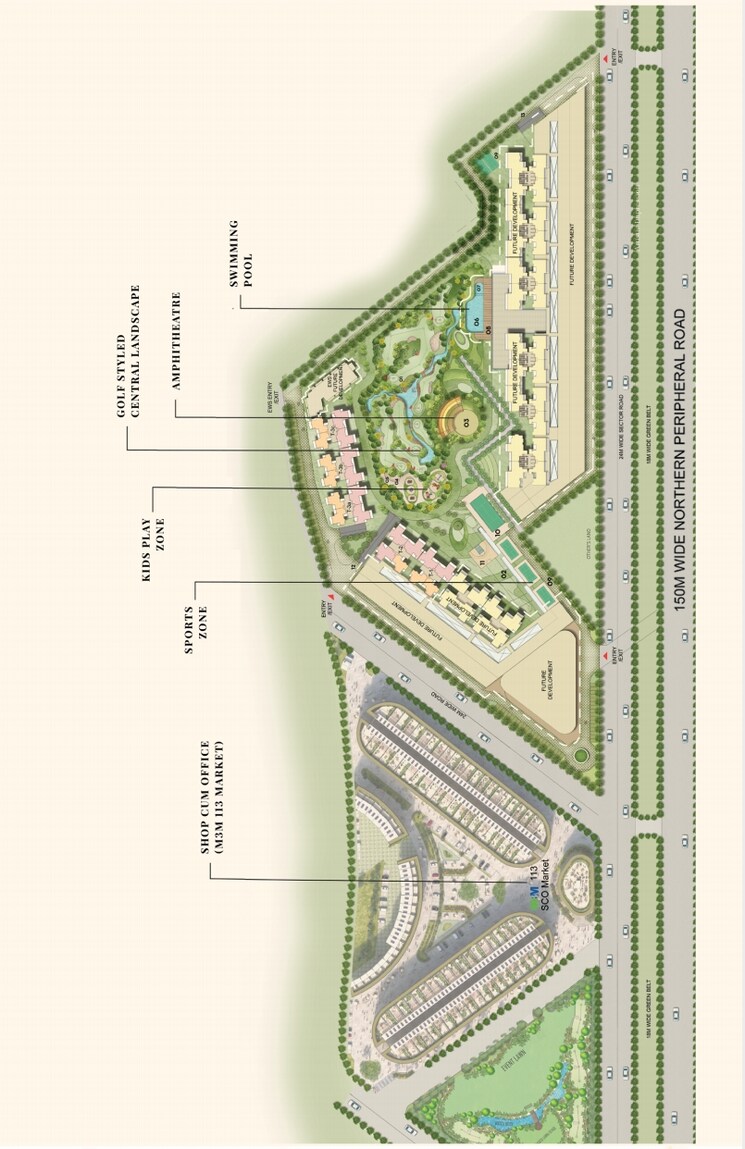 Master Plan, m3m-capital 3 Bedroom 1665 Sq.Ft. Apartment In Sector 113 Gurgaon 8120499