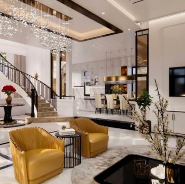 Living Room, central-park-3-flower-valley 4 Bedroom 3100 Sq.Ft. Villa In Sohna Sector 33 Gurgaon 8120672