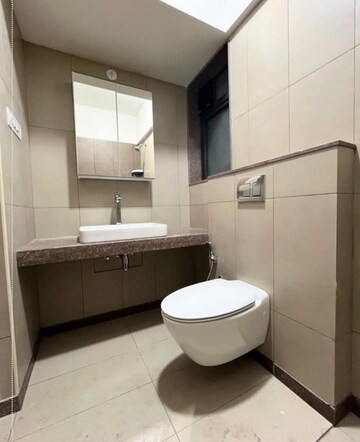 Bathroom in 2 BHK Apartment at Shapoorji Pallonji Vicinia, Powai – for Rent