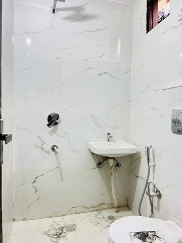 Bathroom in 1 BHK Builder Floor at Chattarpur – for Rent