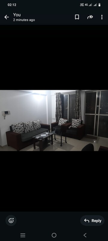 Master Bedroom in 2 BHK Apartment at Pristine Prolife 1, Wakad – for Rent