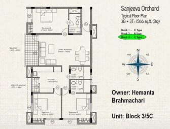 3 BHK Apartment For Resale in Sanjeeva Orchard New Town Kolkata  8119754