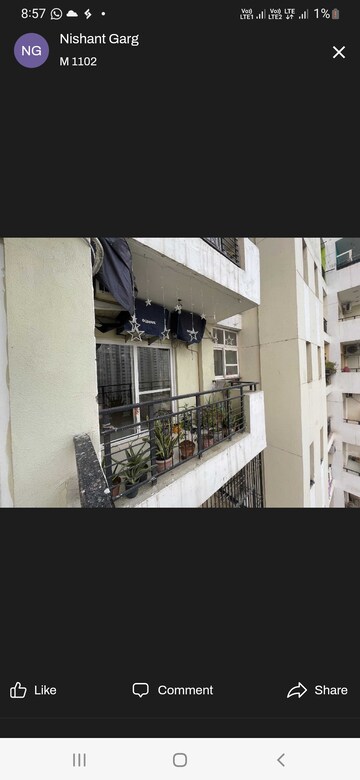 Kitchen in 3 BHK Apartment at Nimbus The Golden Palm, Sector 168 – for Rent