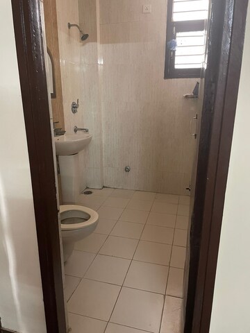 Bathroom in 2 BHK Apartment at BSNL Society, Dhakoli Village – for Rent