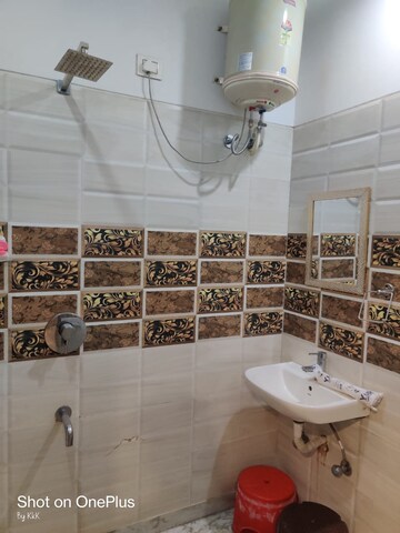 Bathroom in 2 BHK Apartment at Guru Nanak Enclave, Dhakoli Village – for Rent