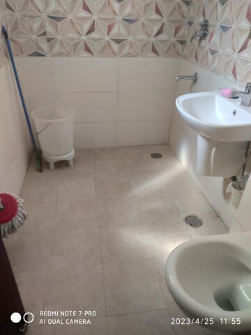 Bathroom in 3 BHK Apartment at Motia Blue Ridge, Dhakoli Village – for Rent