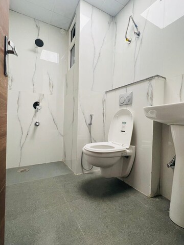 Bathroom in 3 BHK Apartment at GVT Beliston Avenue, Dhakoli Village – for Rent