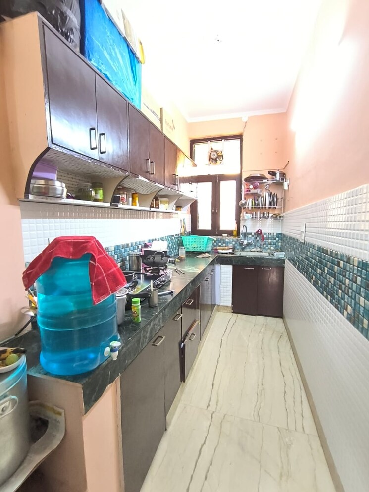 Kitchen, srishti-greenfield-homes 2 Bedroom 950 Sq.Ft. Builder Floor In Green Fields Colony Faridabad 8121301