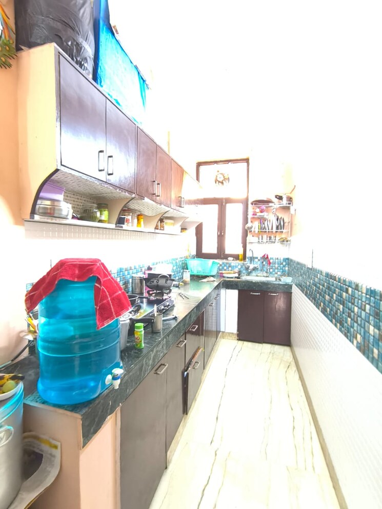 Kitchen, srishti-greenfield-homes 2 Bedroom 950 Sq.Ft. Builder Floor In Green Fields Colony Faridabad 8121301