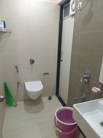 Bathroom in 2 BHK Apartment at Ashar Metro Towers, Vartak Nagar – for Rent