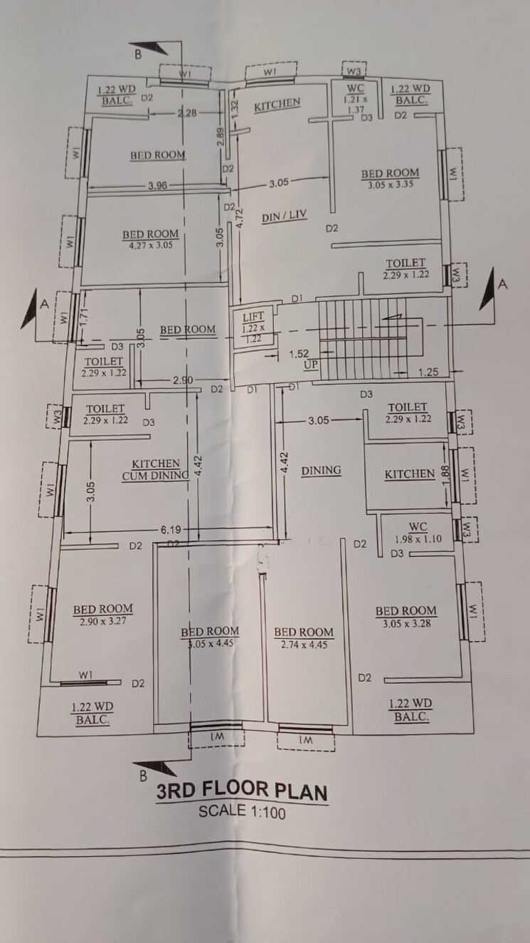 Floor Plan, sodepur 2 Bedroom 850 Sq.Ft. Builder Floor In Sodepur Kolkata 8122135