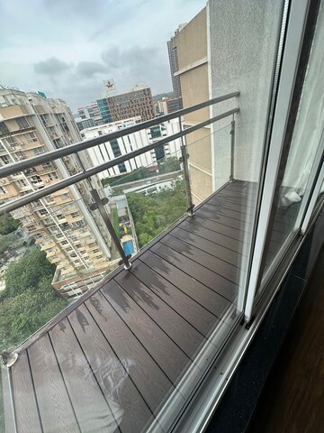 Balcony in 3 BHK Apartment at Aspen Park, Goregaon East – for Rent