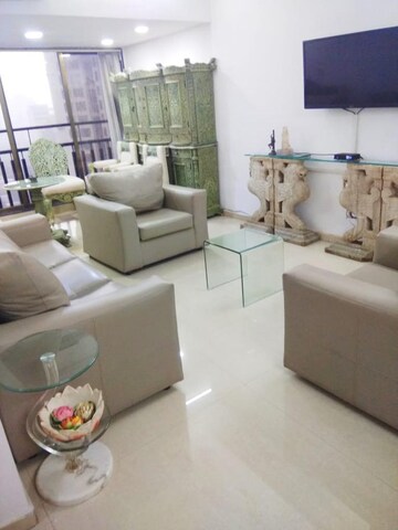 Living Room in 3 BHK Apartment at Pramukh Heights, Andheri West – for Rent