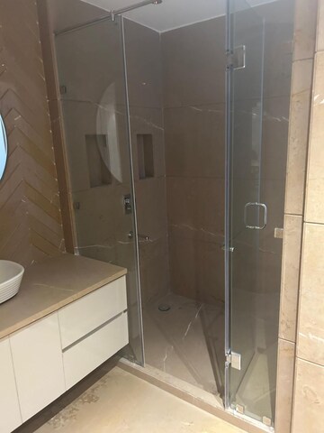 Bathroom in 3 BHK Builder Floor at Ansal Sushant Lok I, Sector 43 – for Rent