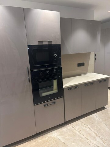 Kitchen in 3 BHK Builder Floor at Ansal Sushant Lok I, Sector 43 – for Rent