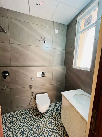 Bathroom in 3 BHK Apartment at Aerocity – for Rent