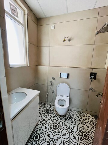 Bathroom in 3 BHK Apartment at Aerocity – for Rent