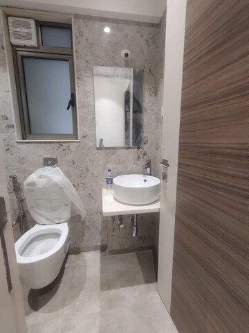 Bathroom in 2 BHK Apartment at Chandak Cornerstone, Worli – for Rent