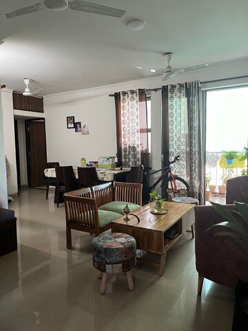 Living Room in 3.5 BHK Apartment at Unitech The Residences Sector 33, Sector 33 – for Rent
