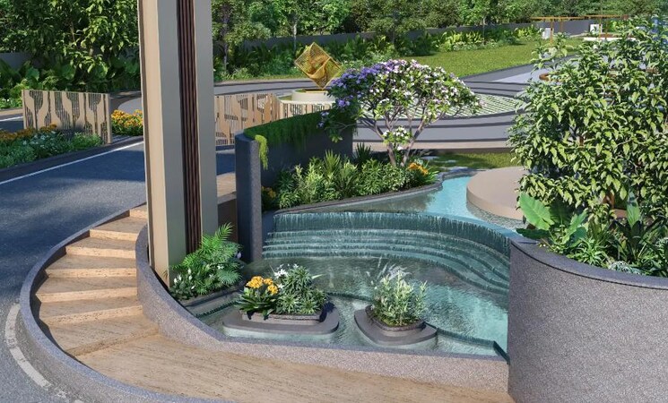 Garden, jayabheri-orange-county 3 Bedroom 2440 Sq.Ft. Apartment In Gachibowli Hyderabad 8123498