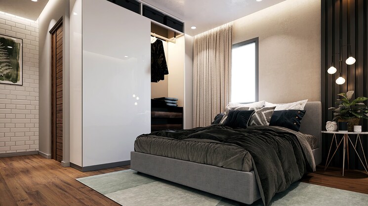 Bedroom, candeur-twins 3 Bedroom 2060 Sq.Ft. Apartment In Miyapur Hyderabad 8124663