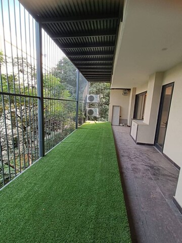 Balcony in 1 BHK Builder Floor at Palam Vihar Residents Association, Palam Vihar – for Rent
