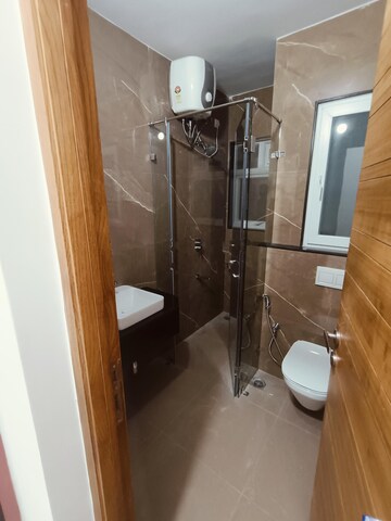Bathroom in 3 BHK Apartment at Koncept Ambience The Botanika Empress, Gachibowli – for Rent