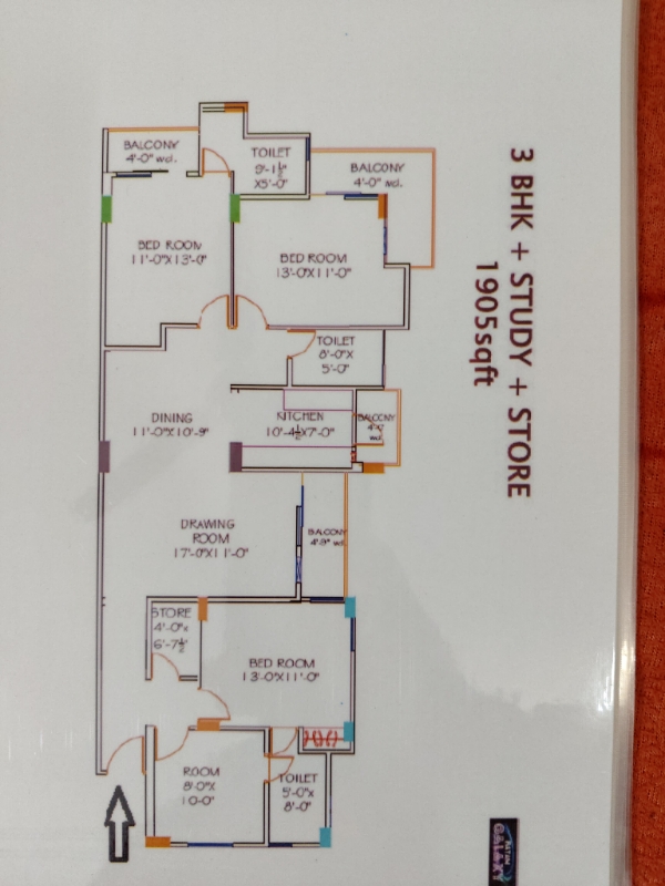 3.5 BHK + Pooja Room,Servant Room Apartment For Sale in Ratan Galaxy