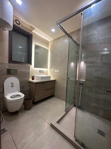 Bathroom in 4 BHK Builder Floor at Saket – for Rent