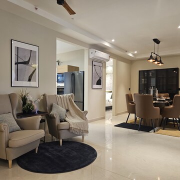 Living Room in 3.5 BHK Apartment at The Ananta Aspire, High Ground – for Sale