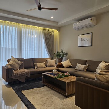 Living Room in 3.5 BHK Apartment at The Ananta Aspire, High Ground – for Sale